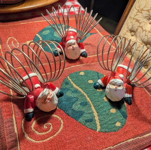 "3"💥SOLD OUT💥Holt Howard Antique Santa Card Holders - Picture 1 of 11